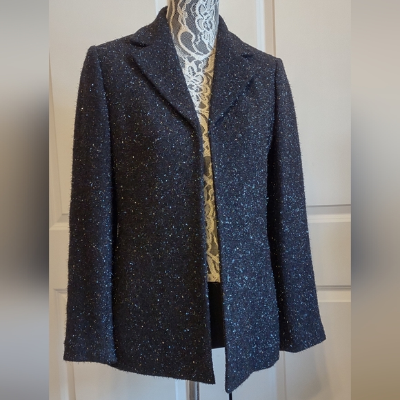 Gorgeous Kasper and Co. Sparkly Holiday Jacket  EUC! - Picture 1 of 8